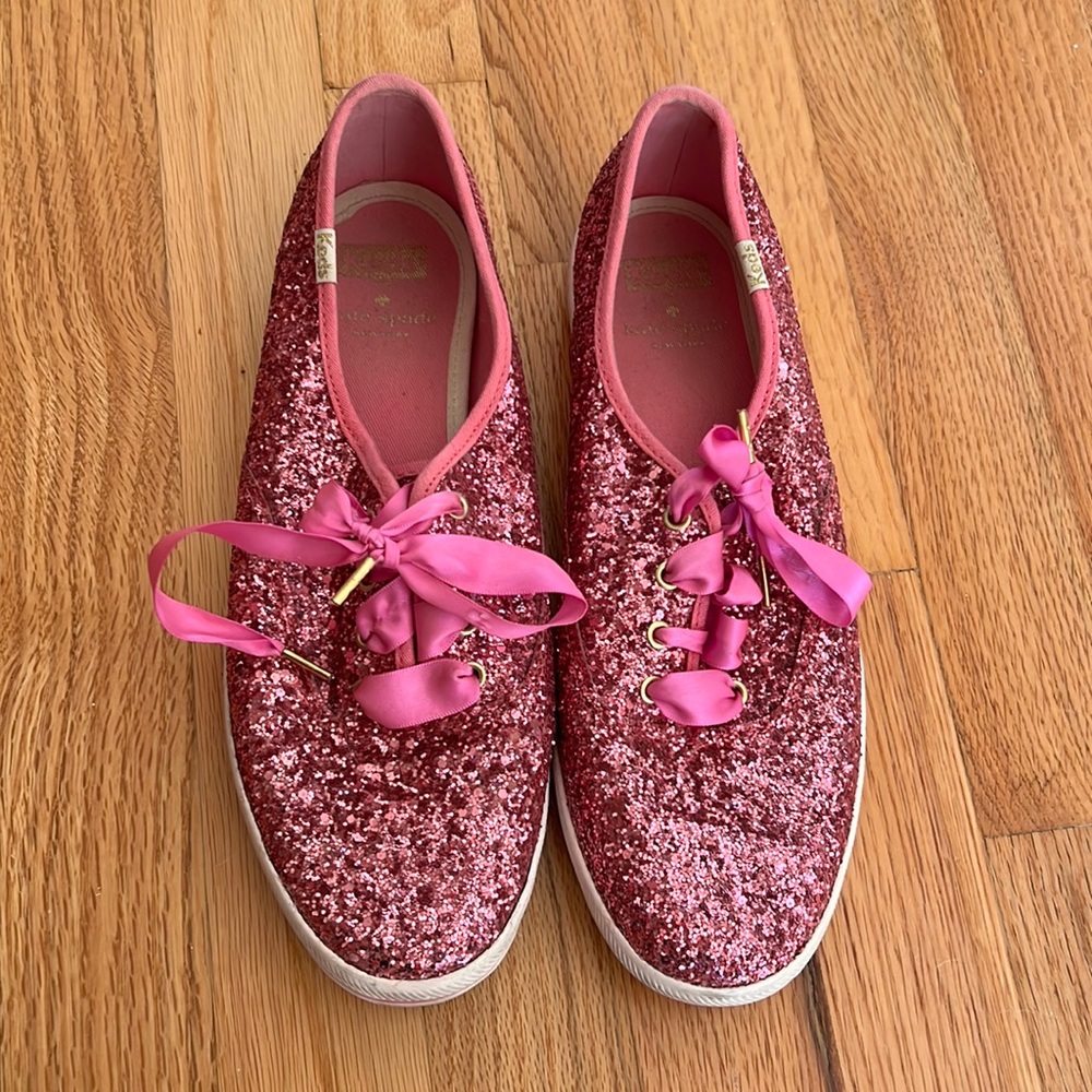 Kate spade pink sparkle keds